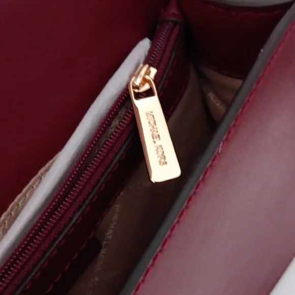 Michael Kors Wine Red Crossbody Bag - Picture 8 of 9